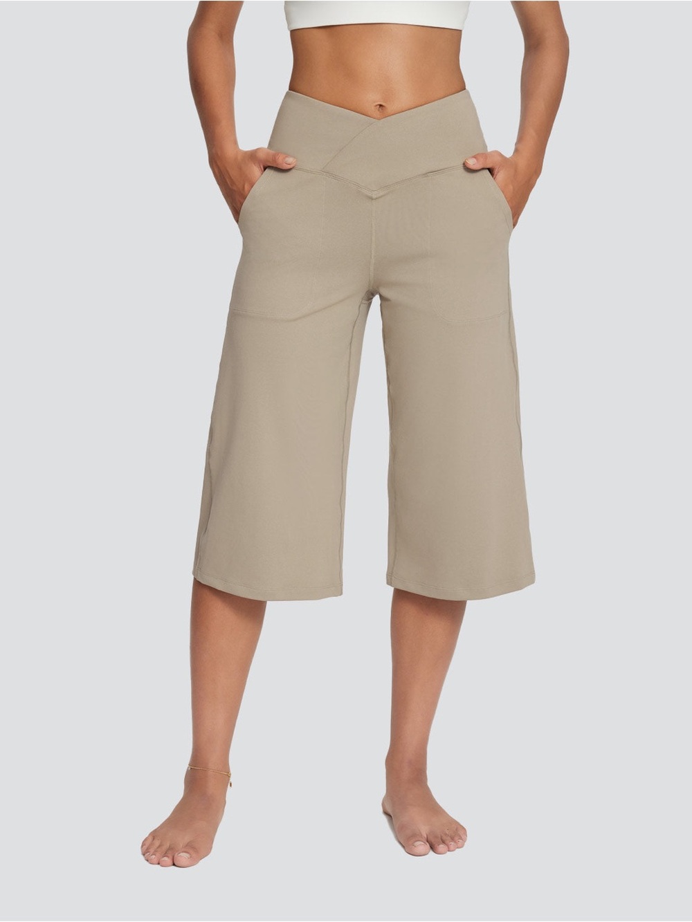 NWT Baleaf Laureate Crossover High Rise Wide-leg Pants Women’s Plus size 3X TEAK